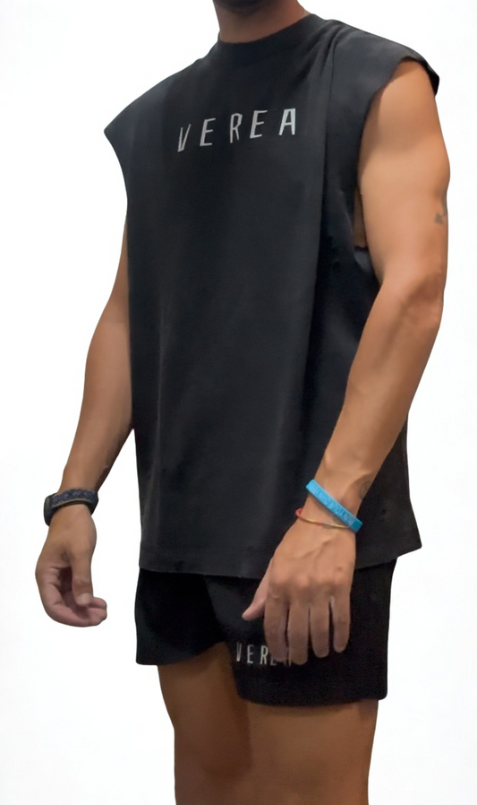 Camiseta sin mangas Negra