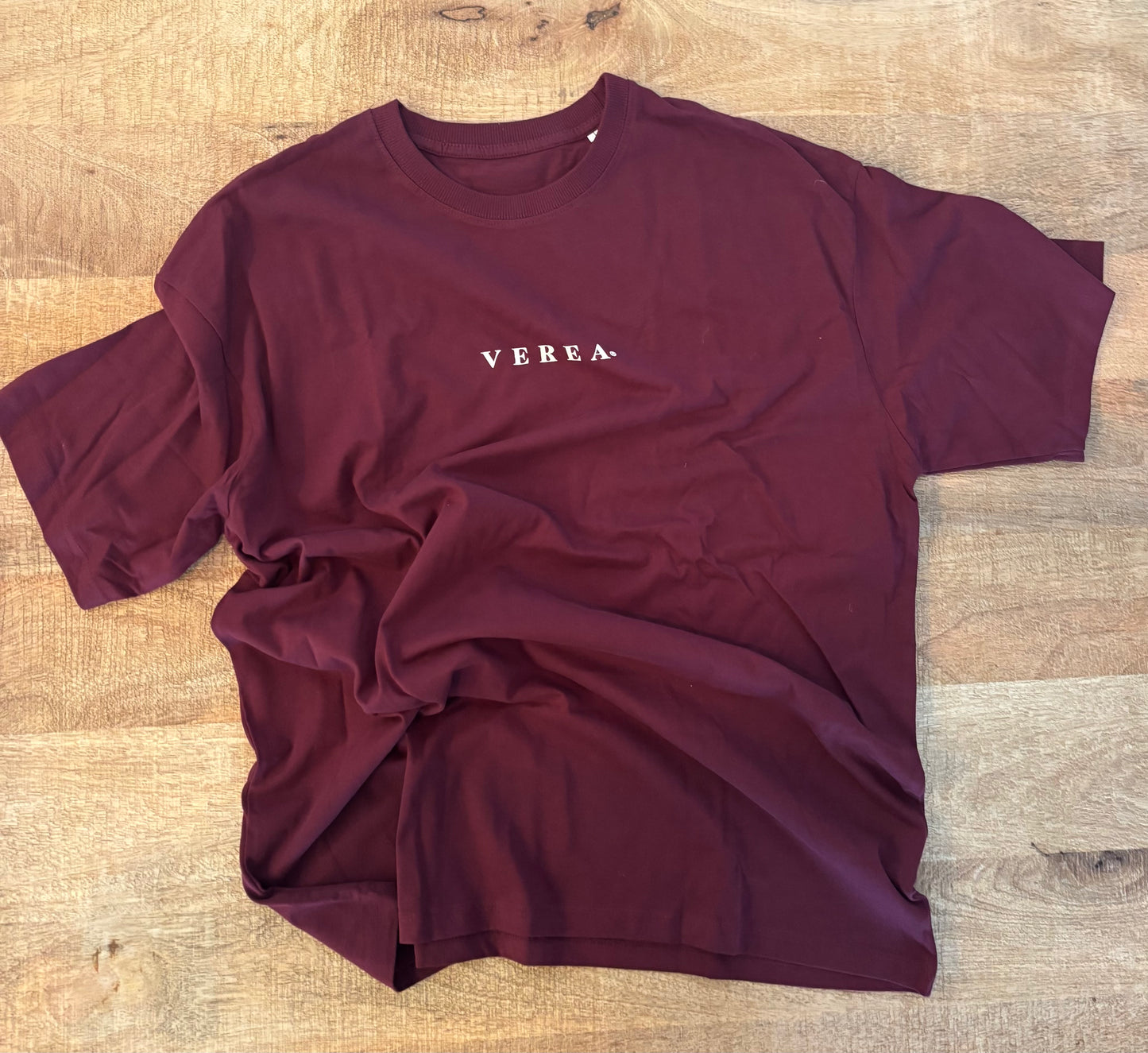 Camiseta OVERSIZE burgundy