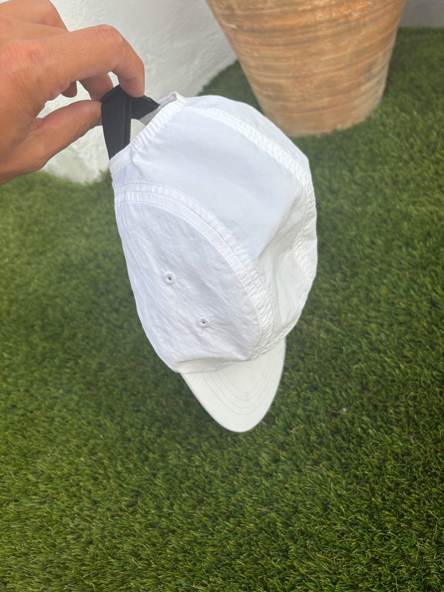 Gorra 5 paneles blanca