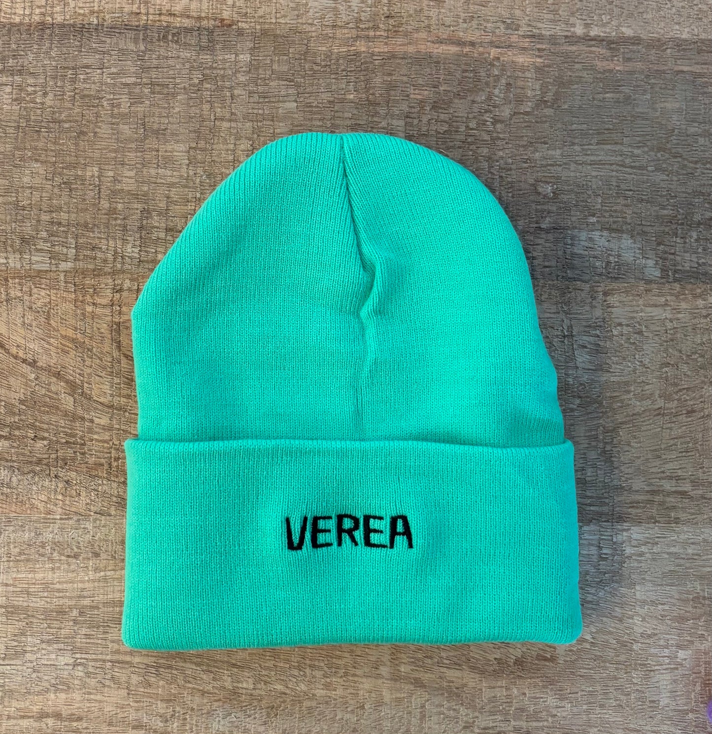 Gorro de lana verde