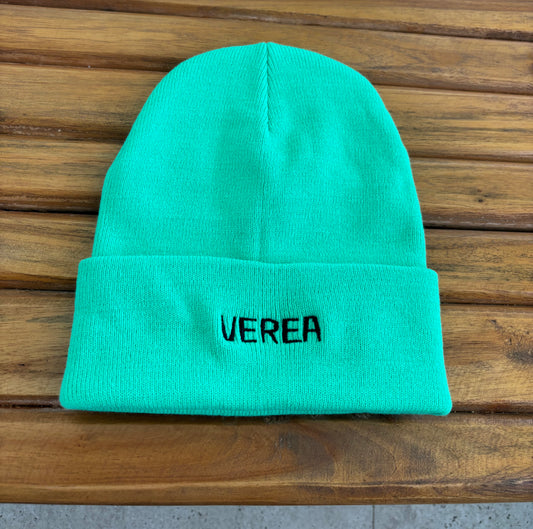 Gorro de lana verde