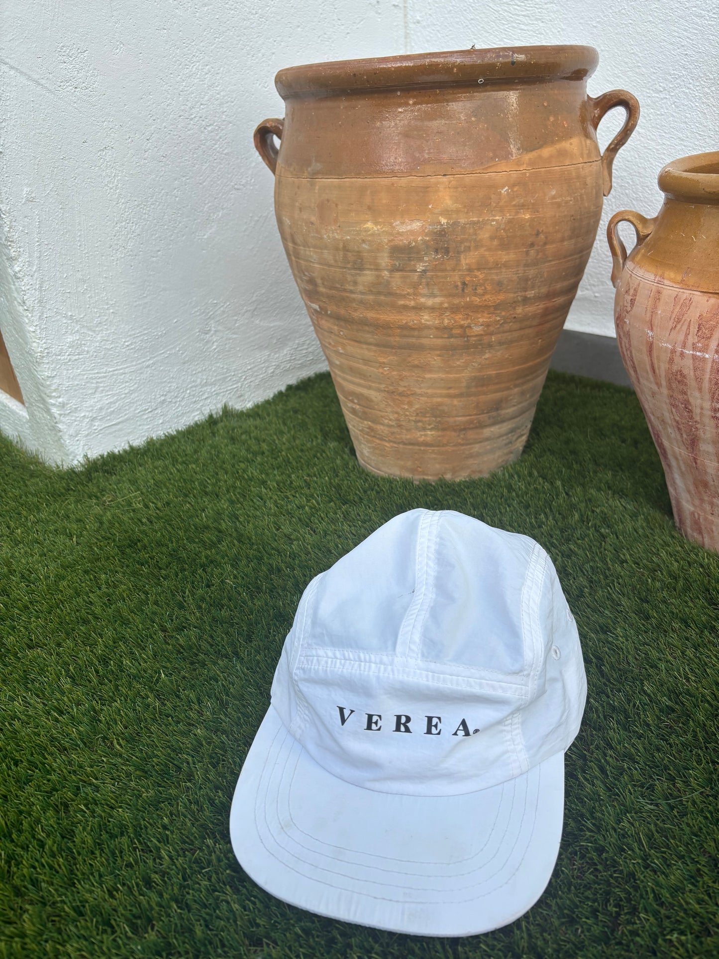 Gorra 5 paneles blanca