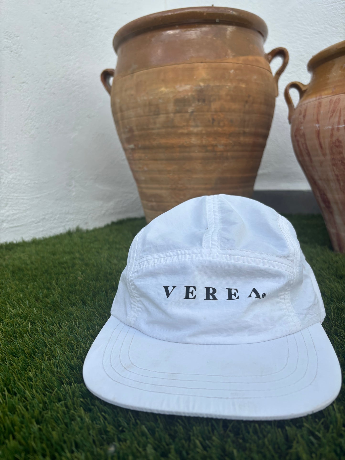 Gorra 5 paneles blanca